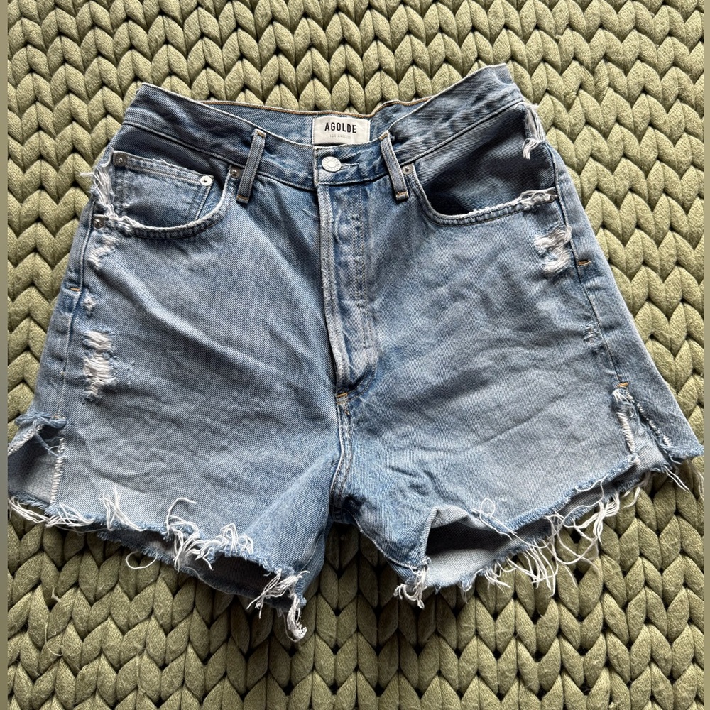 AGOLDE DENIM SHORTS